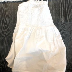 ASOS white strapless tank top